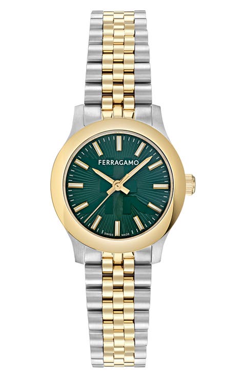 Duo Two-Tone Bracelet Watch, 28mm