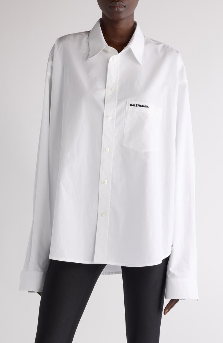 Regular Cotton Button-Up Shirt