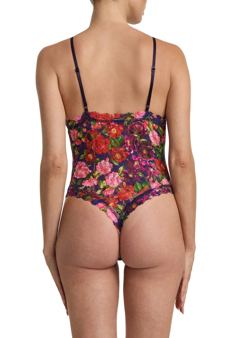 Lace Thong Bodysuit, Alternate, color, WINTERS TALE NAVY