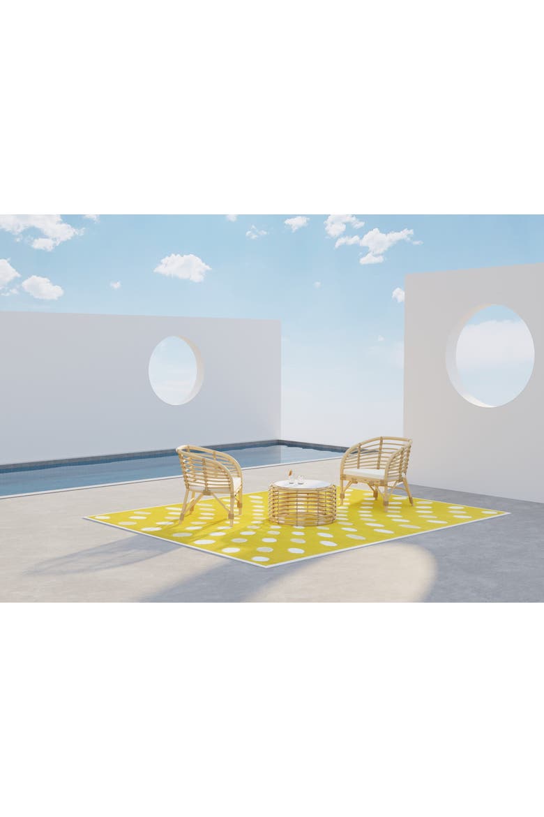Dots Rug, Alternate, color, Yellow White - 6'x9'
