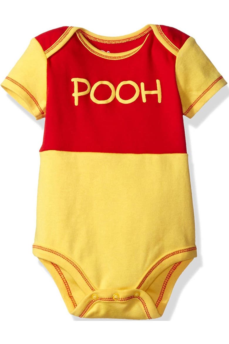 Pixar 2-Piece Bodysuit and Hat Set, Alternate, color, Yellow Red Pooh