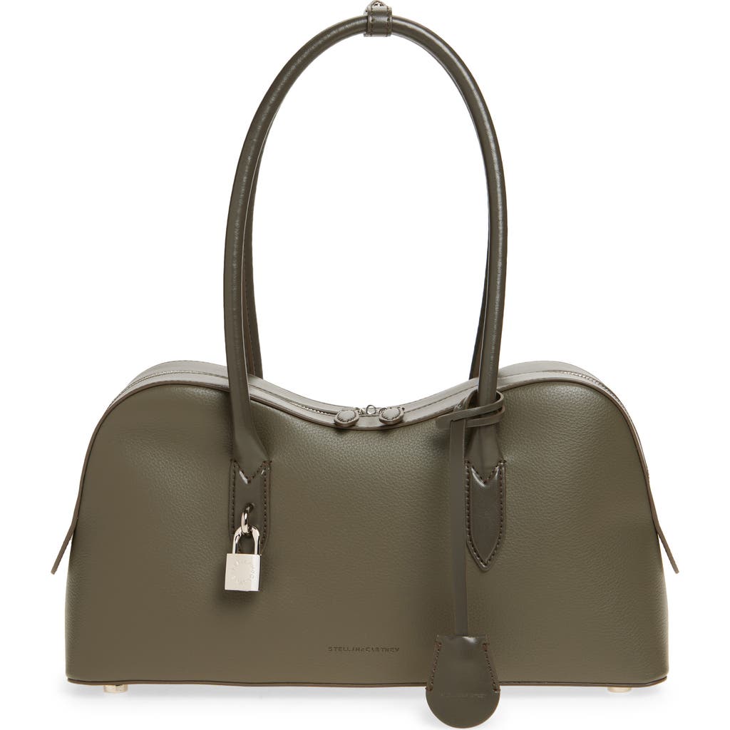 Stella Mccartney Stella Ryder Medium Faux Leather Shoulder Bag In Green