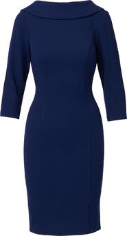 Adrianna Papell Crepe Sheath Dress