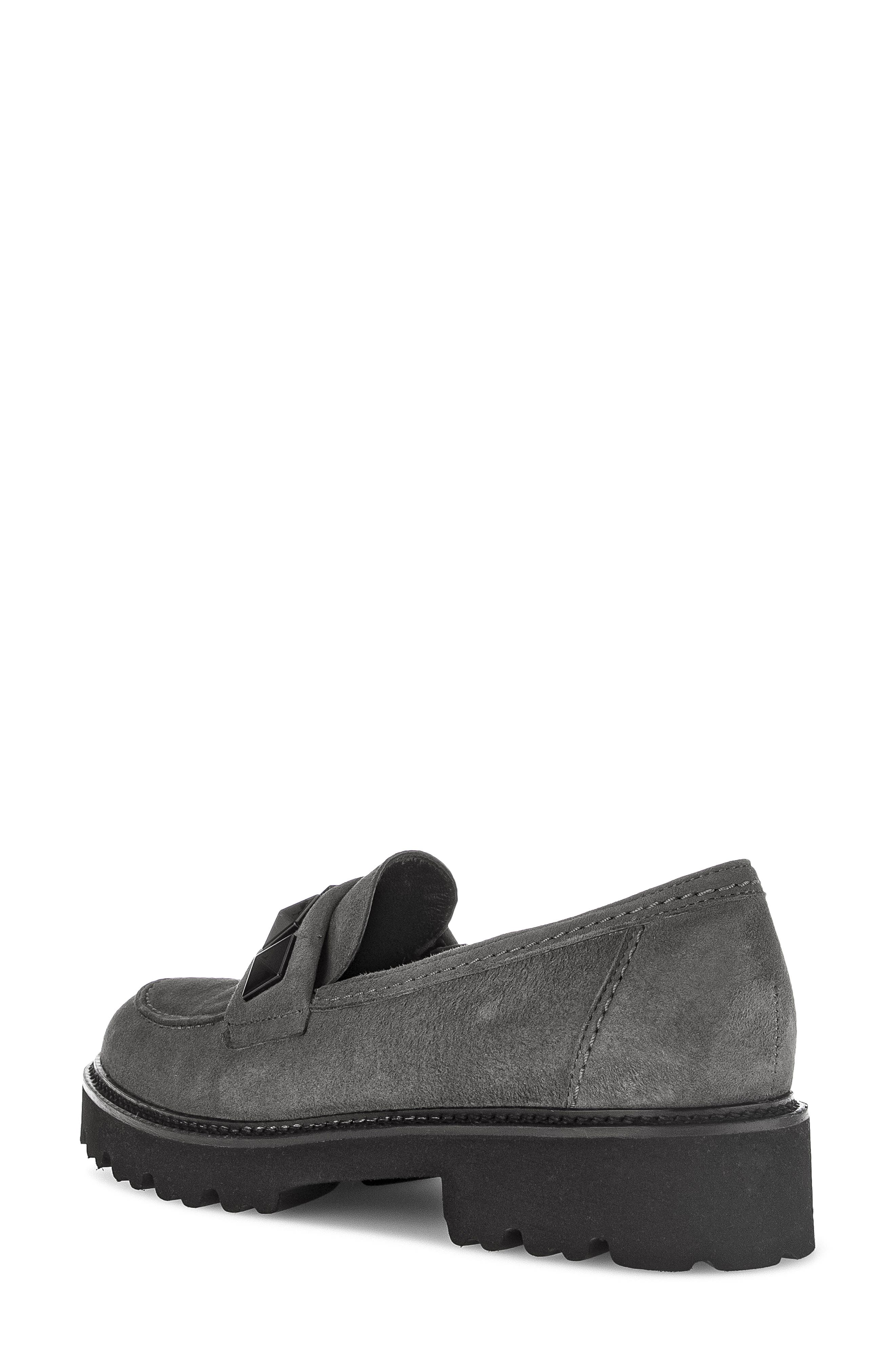 Gabor Studded Loafer, Alternate, color, Soil