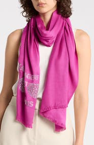 KARL LAGERFELD PARIS Krystal Sunglasses Pashmina