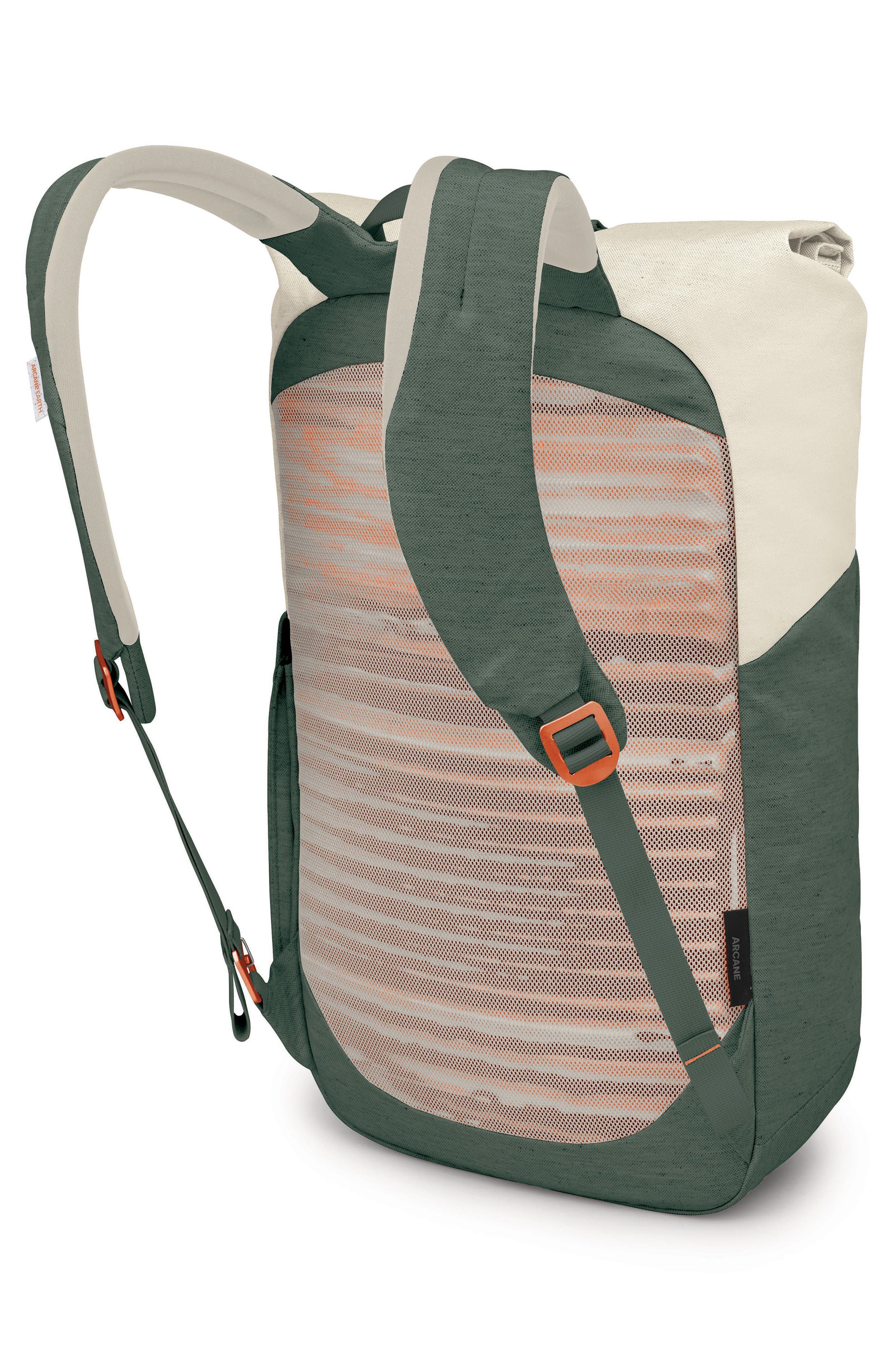 Arcane Roll Top Backpack, Alternate, color, MOON BEIGE-PINE LEAF