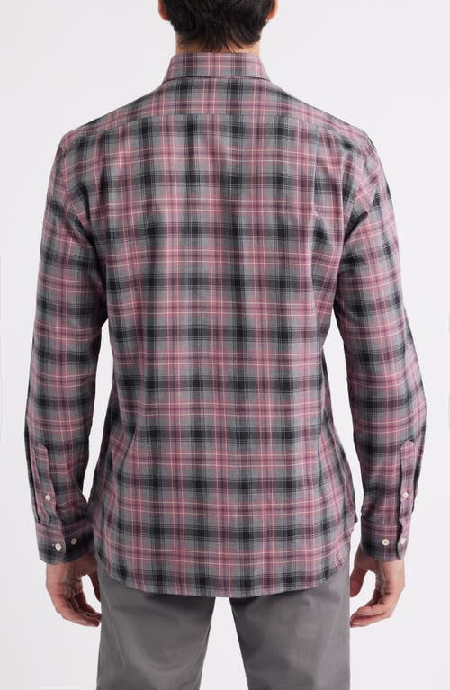 Johnnie-o Angelos Plaid Cotton Button-up Shirt In Pink