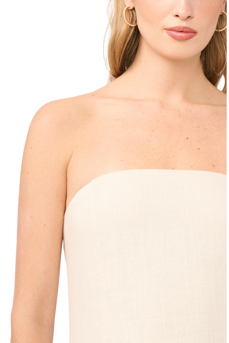 Strapless Midi Dress, Alternate, color, PEPPERCORN