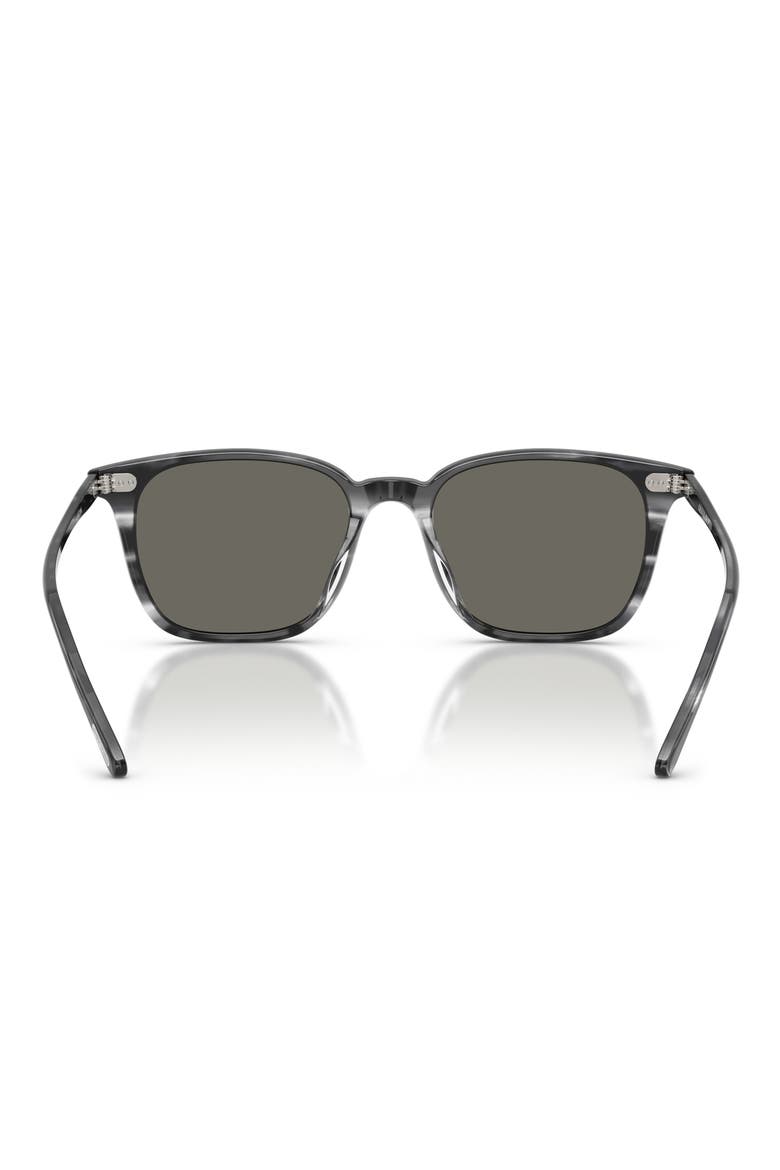 52mm Ladein Square Sunglasses, Alternate, color, DIVERS BLUE / CARBON GREY
