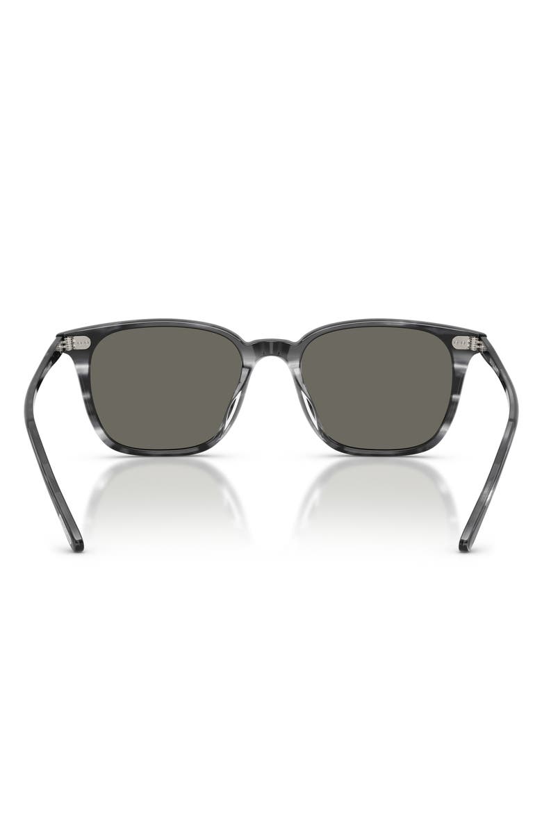 Oliver Peoples 52mm Ladein Square Sunglasses, Alternate, color, Divers Blue / Carbon Grey
