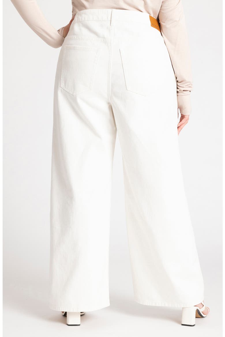 The Yvette Rigid Wide Leg Jean, Alternate, color, WHITE