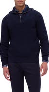 Bugatchi Half Zip Wool Blend Pullover Sweater