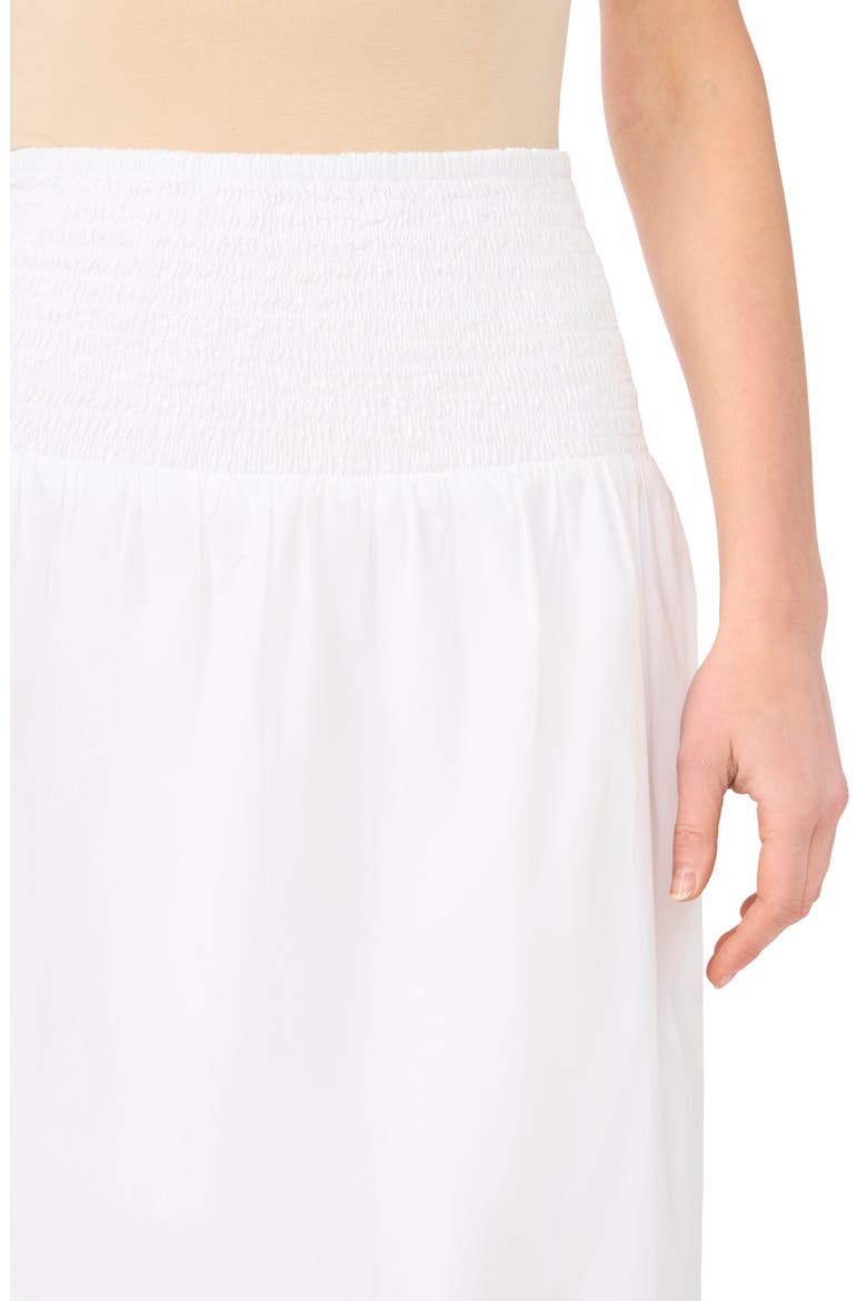 Embroidered Hem Cotton Midi Skirt, Alternate, color, BRIGHT WHITE