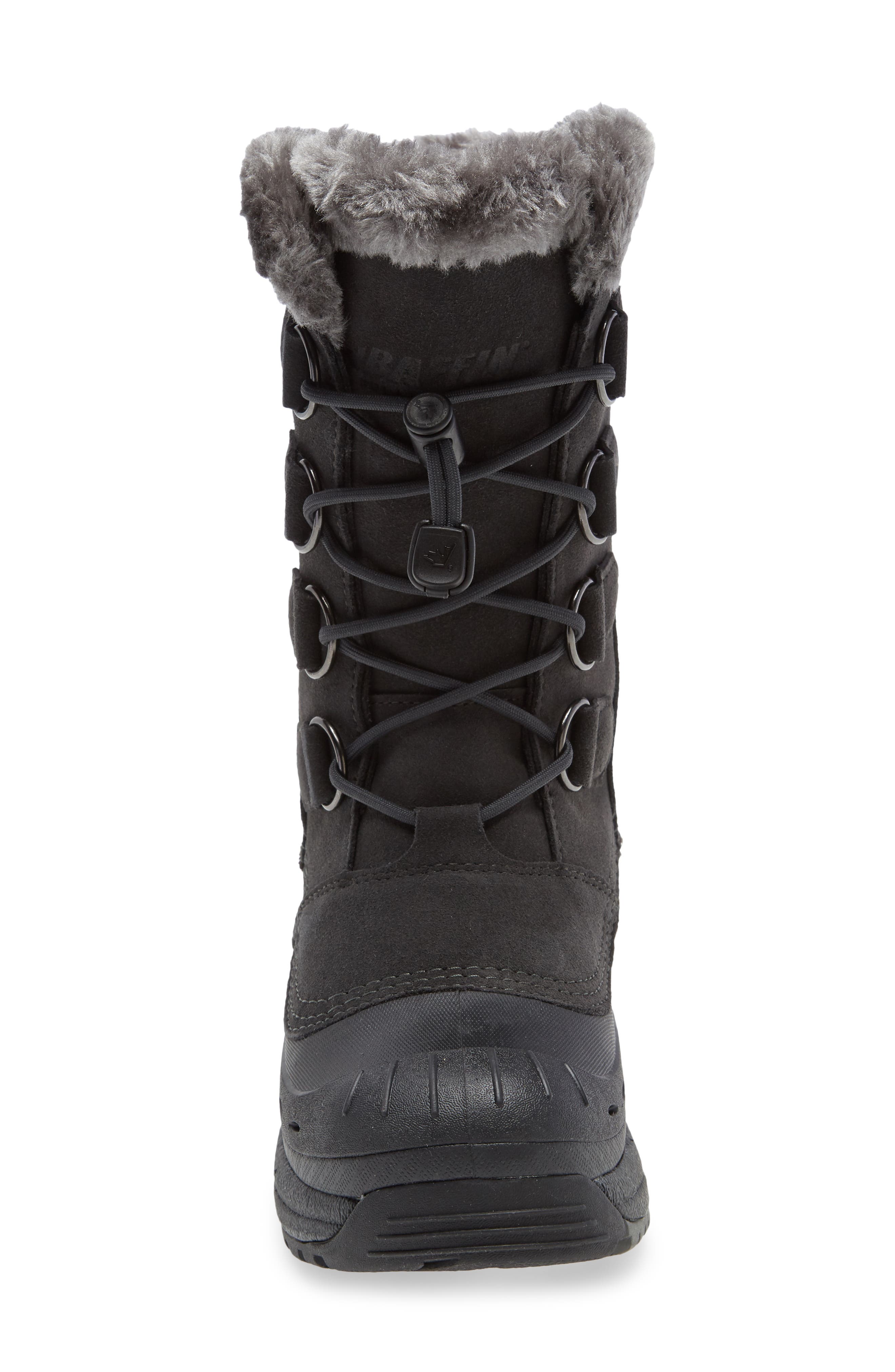 Baffin Chloe Waterproof Winter Boot with Faux Fur Trim, Alternate, color, Charcoal