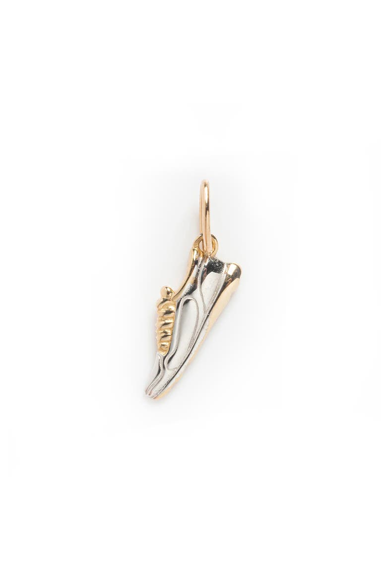 Solid 9K Gold Marathon Shoe Charm, Main, color, GOLD