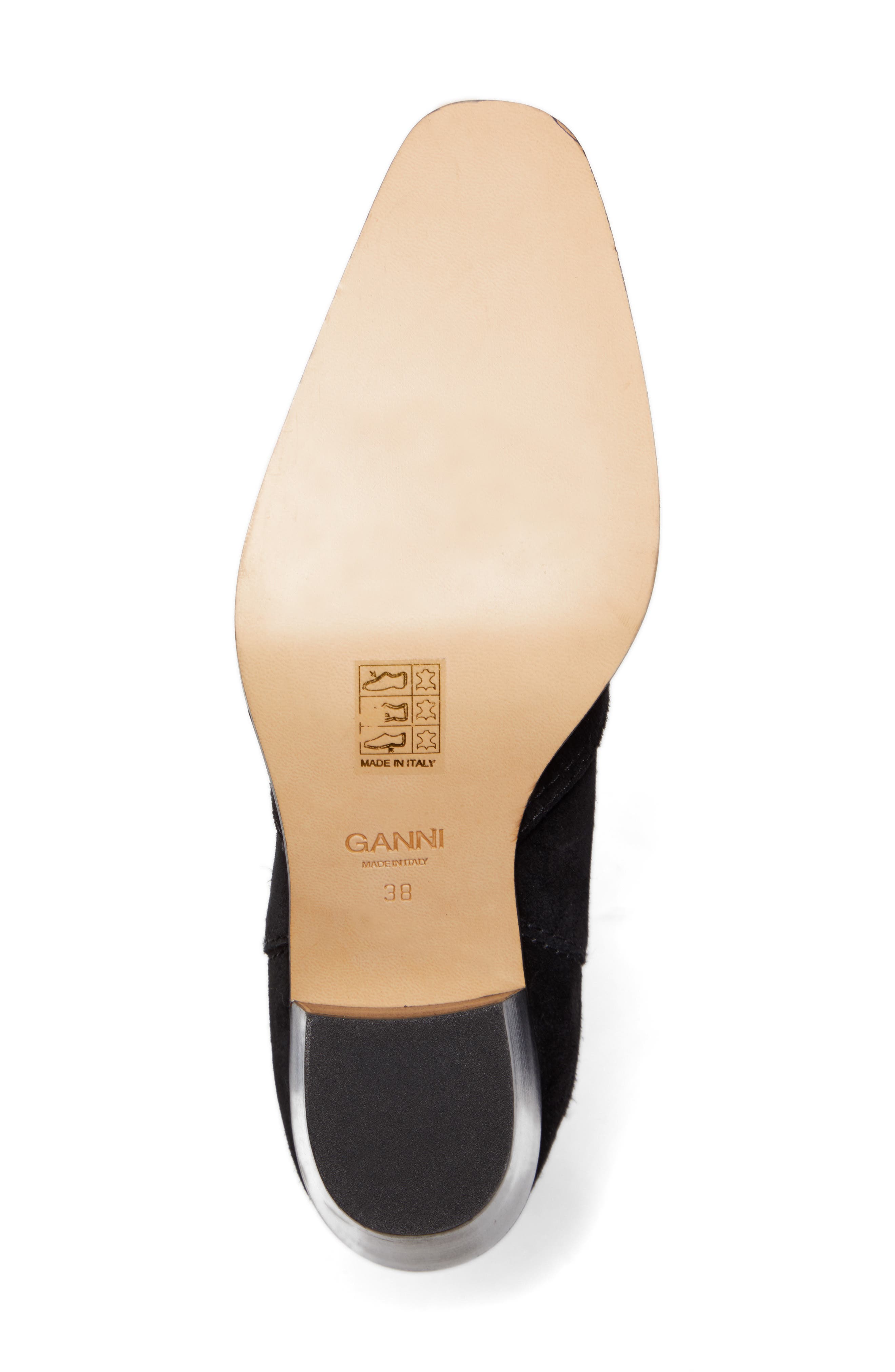 Ganni Short Western Boot, Alternate, color, 