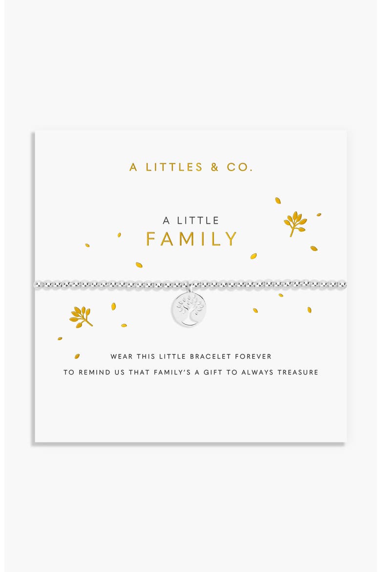 A Little 'Family' Bracelet, Main, color, Metallic Silver