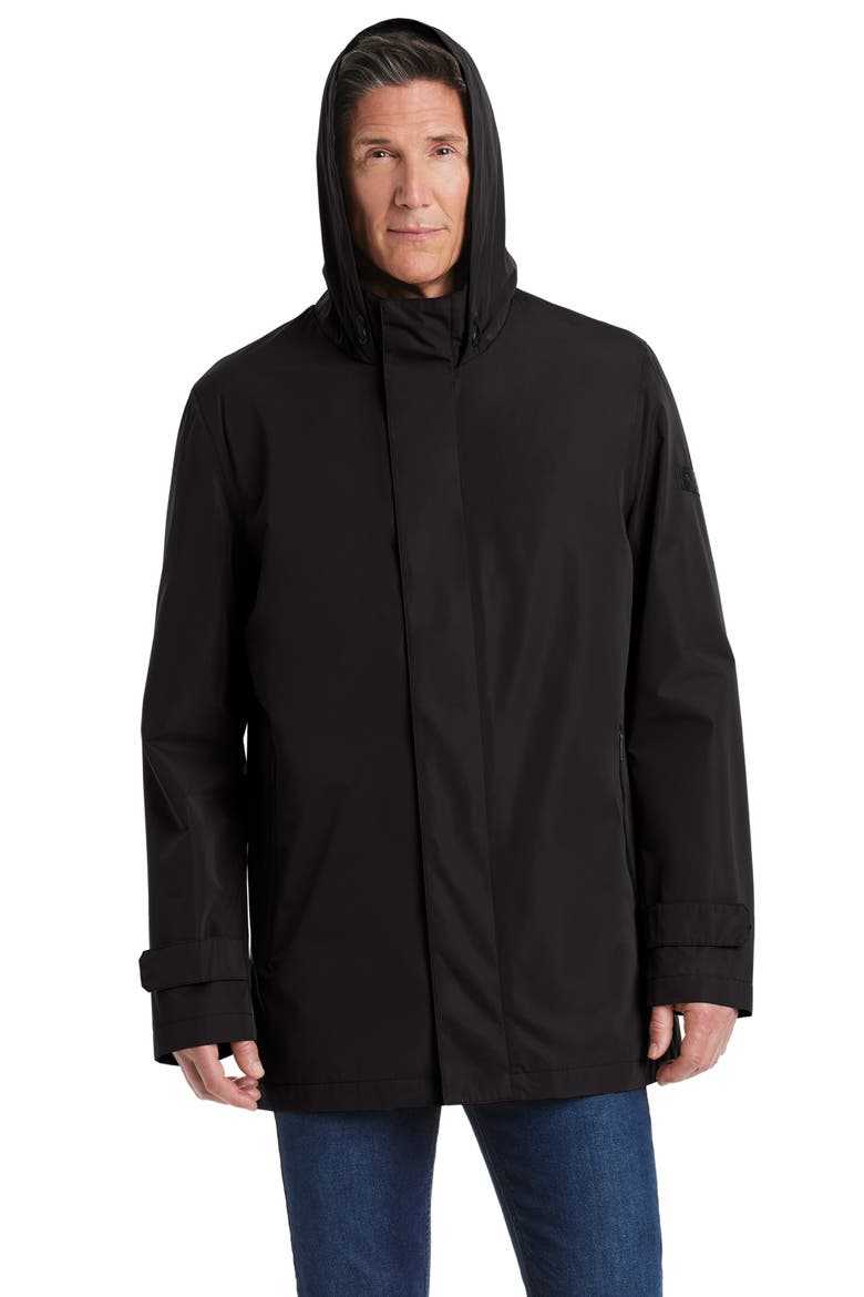 Raintek Hooded Jacket, Alternate, color, BLACK