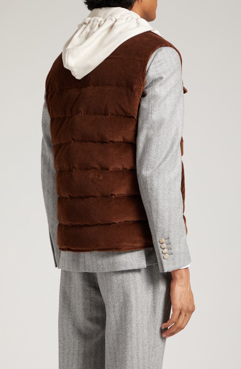 Eleventy Quilted Corduroy Vest with Removable Bib, Alternate, color, 