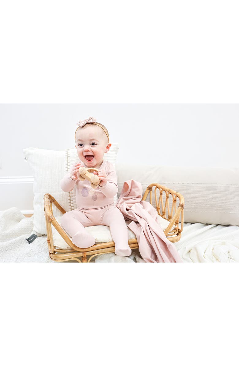 Manière Stitched Art Footie, Alternate, color, Powder Pink