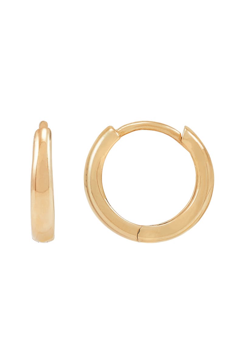 Frankie & Zoe 14K Yellow Gold Huggie Hoop Earrings, Alternate, color, Yellow Gold