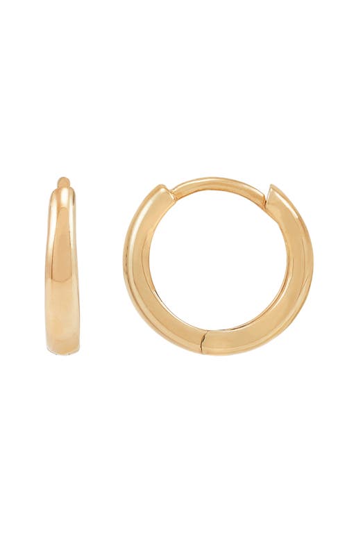 Frankie & Zoe 14k Yellow Gold Huggie Hoop Earrings In Gold