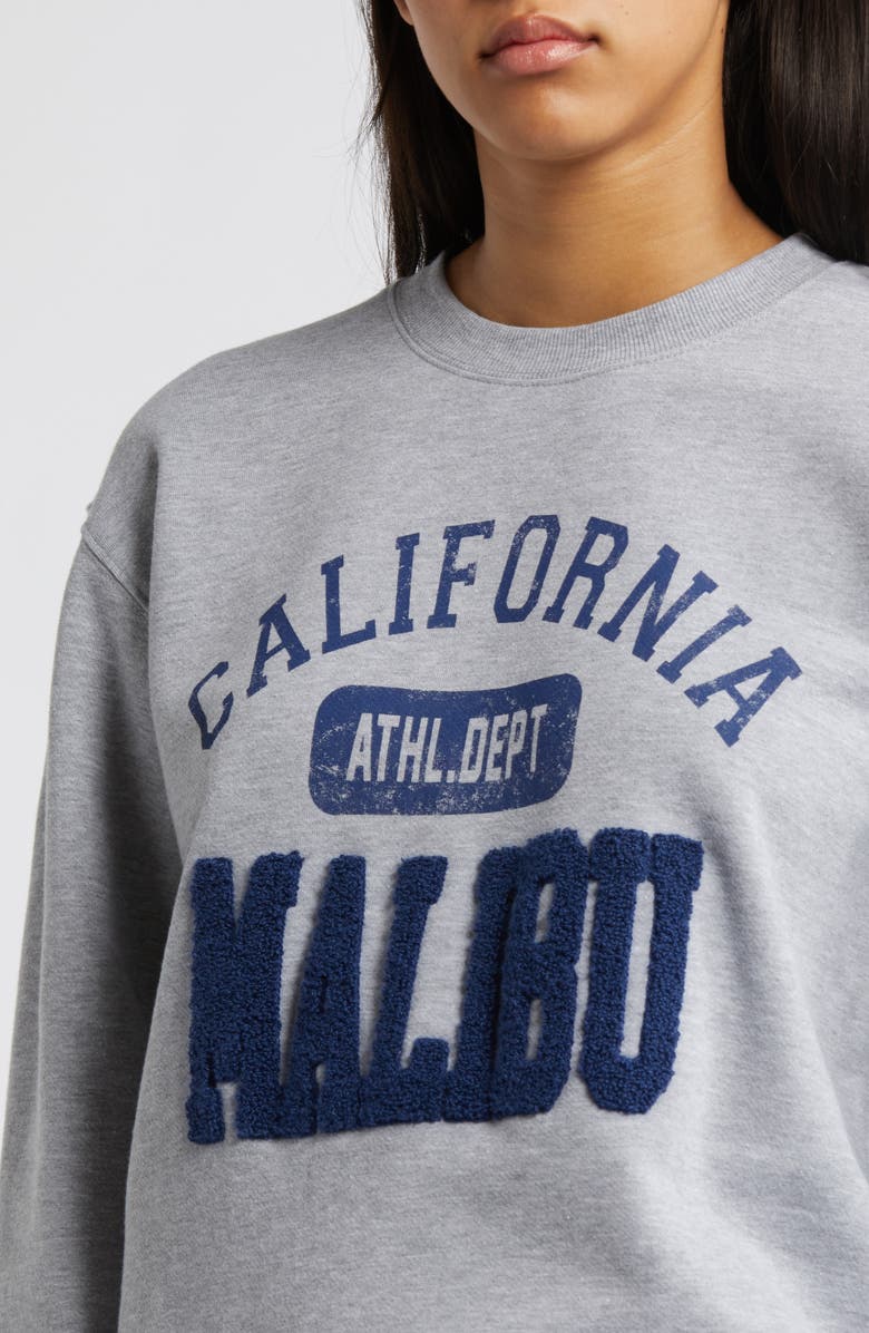 Vinyl Icons Malibu Varsity Graphic Sweatshirt, Alternate, color, 