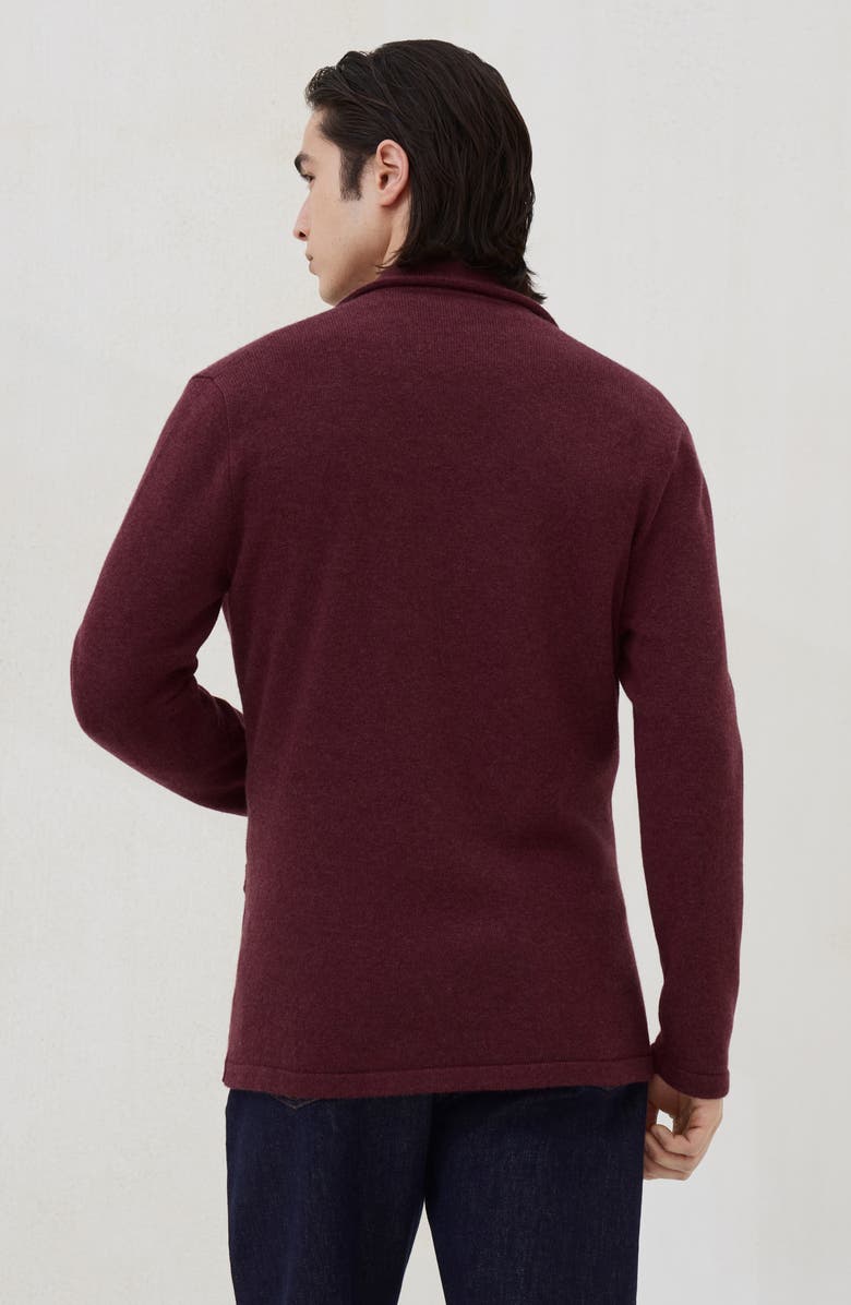 Brunello Cucinelli Jacket-style cardigan, Alternate, color, Burgundy