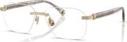 Brunello Cucinelli 57mm Rectangle optical glasses