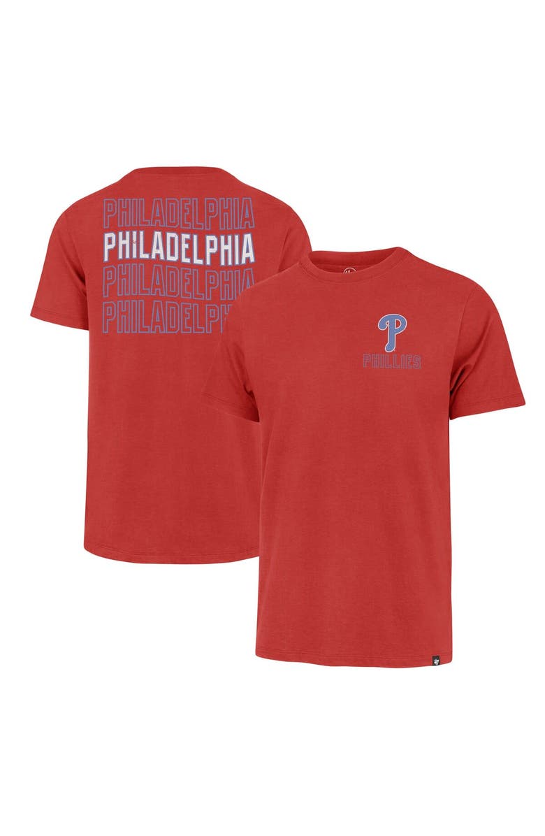 '47 Men's '47 Red Philadelphia Phillies Hang Back Franklin T-Shirt, Main, color, 