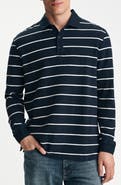 Mavi Jeans Striped Long Sleeve Polo