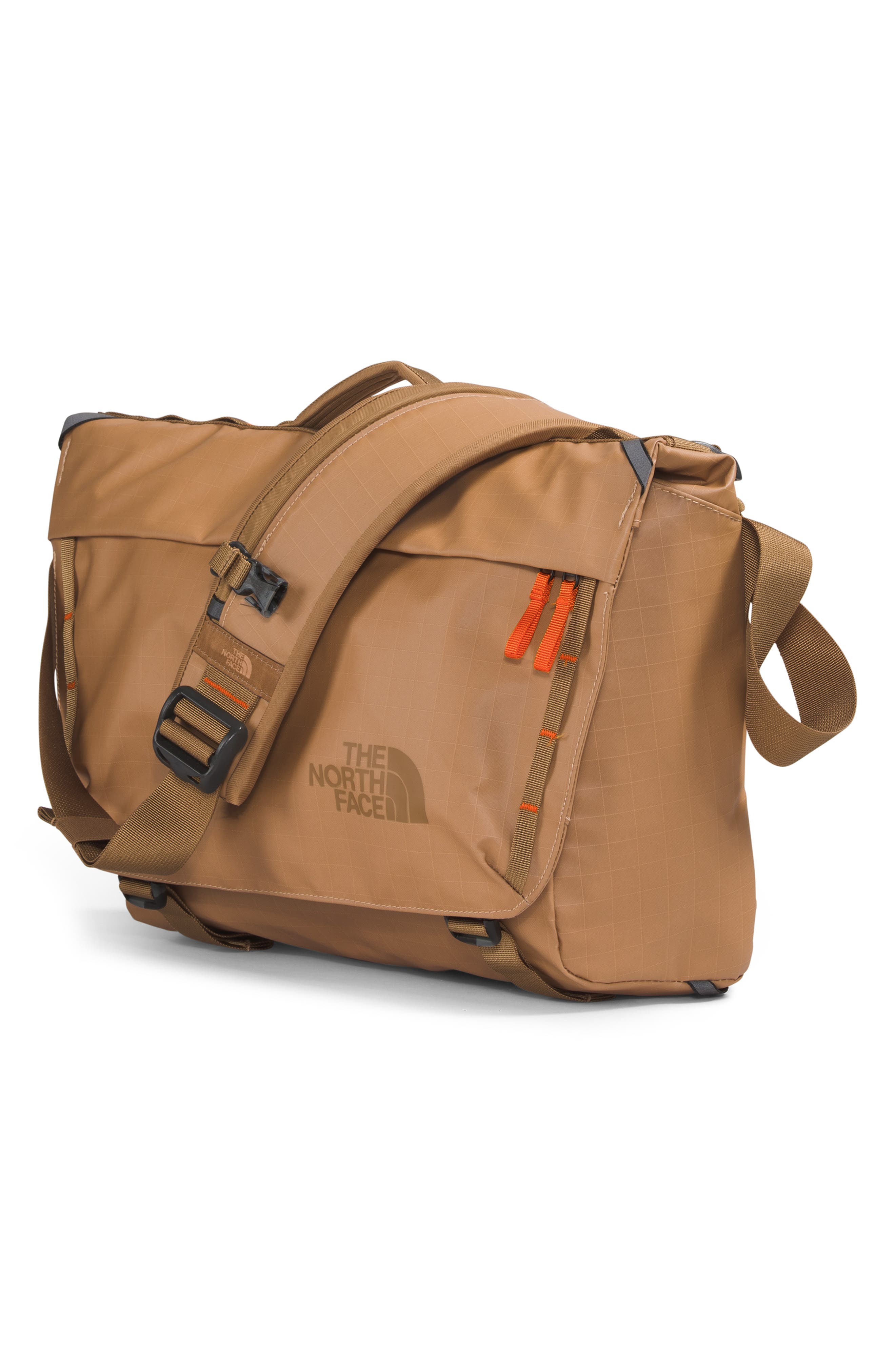 Base Camp Voyager Messenger Bag, Alternate, color, ALMOND BUTTER/BROWN/ MANDARIN