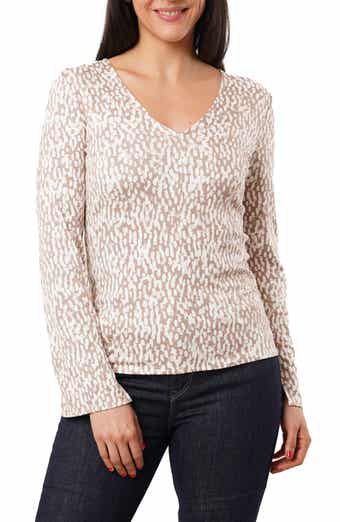 V-Neck Long Sleeve Top