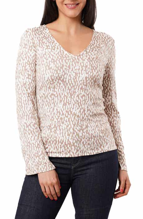 V-Neck Long Sleeve Top