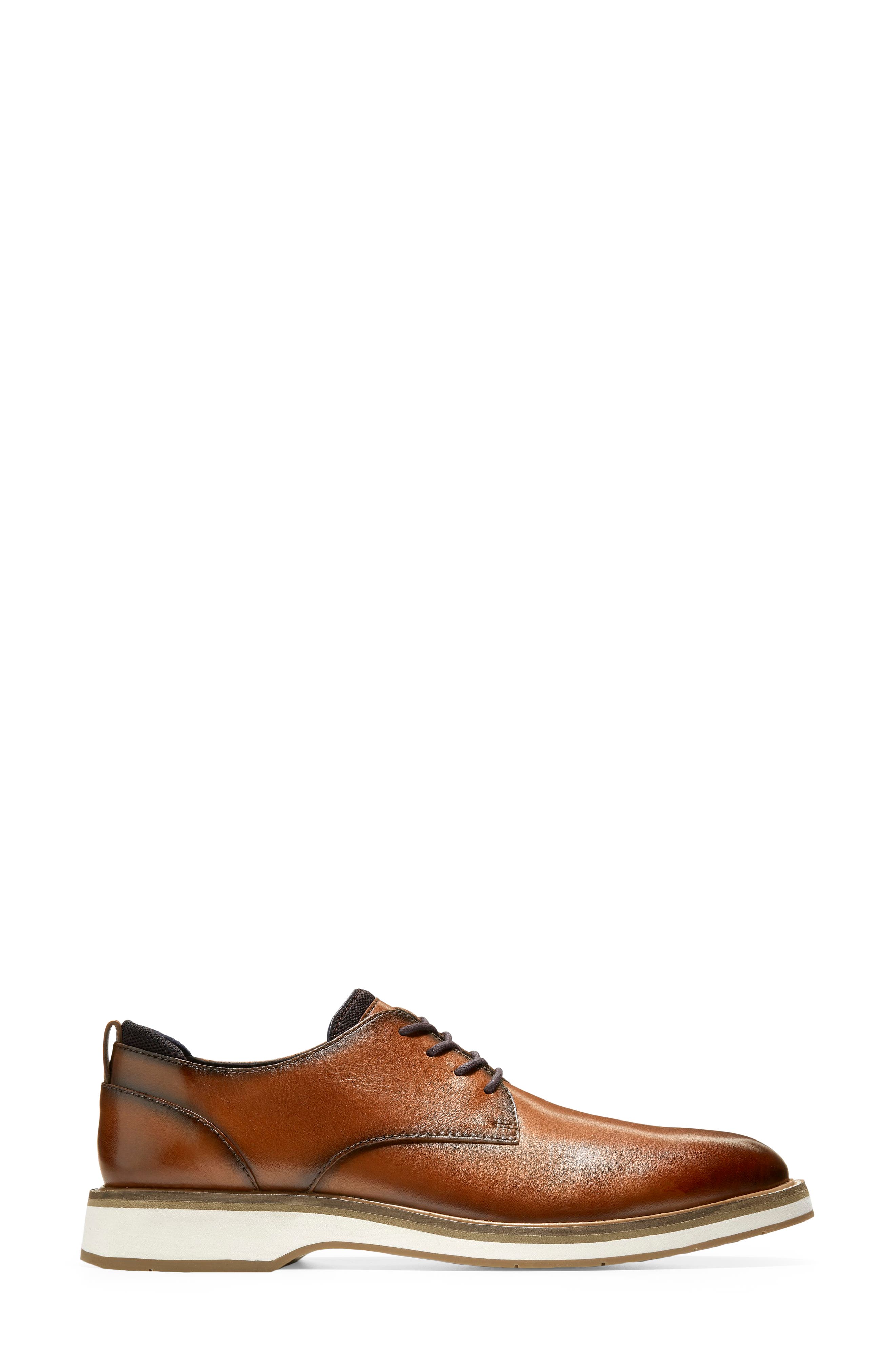 Cole Haan Osborn Plain Toe Derby, Alternate, color, British Tan / Ivory