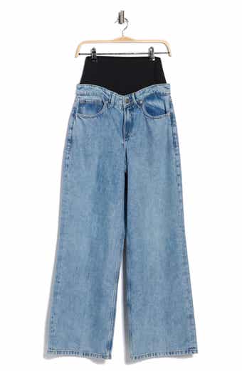 Good American Wide Leg Solution Denim Pants