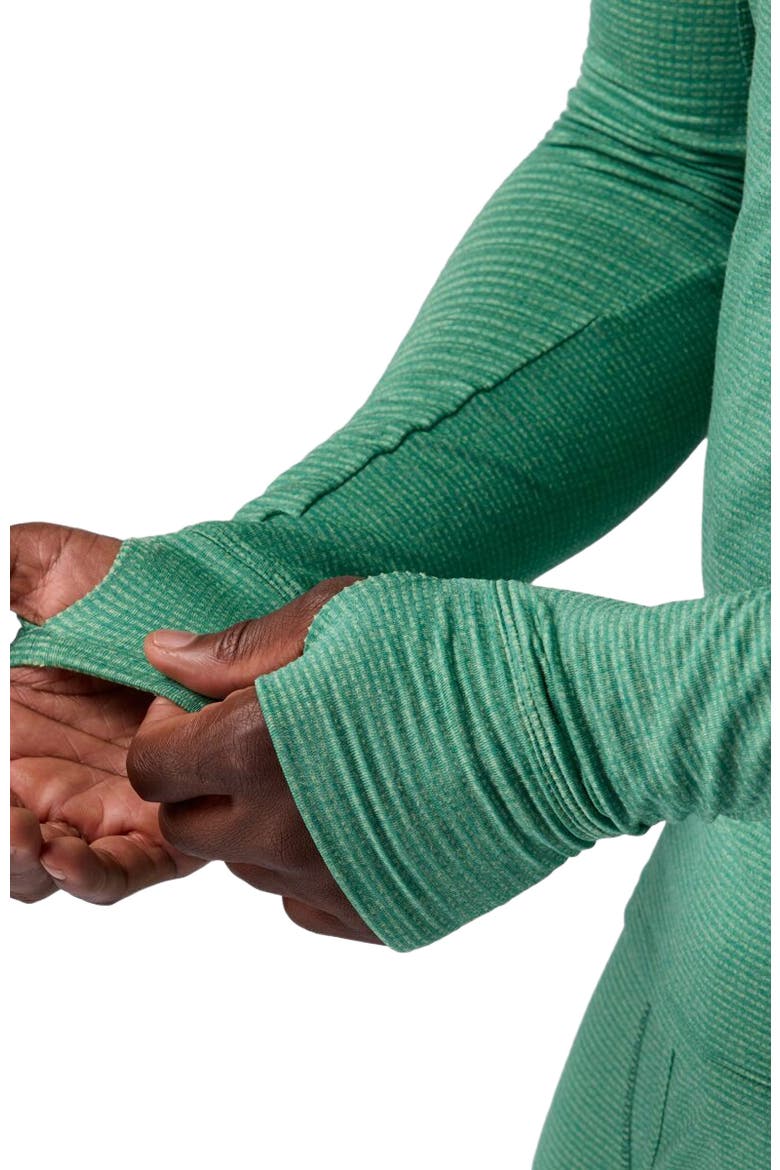 Pines Micrrid Ultra-Lt Baselayer 1/4-Zip Top - Men's, Alternate, color, Gearhead Green