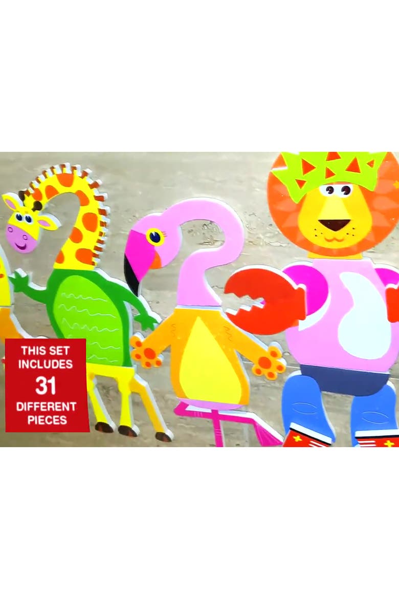 Weird & Wonderful Animals Bath Time Stickers Age 3+, Alternate, color, Multicolored