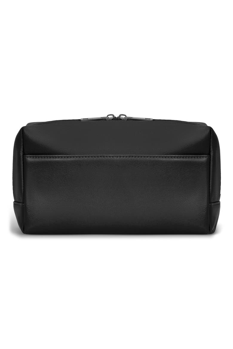 Onyx Leather Dopp Kit, Alternate, color, BLACK