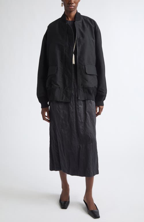 Nackiyé Nackiyè Aviator Oversize Jacket In Black