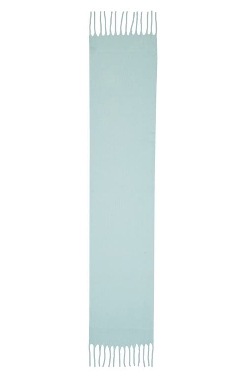 Nordstrom Brushed Fringed Scarf In Blue Aqua
