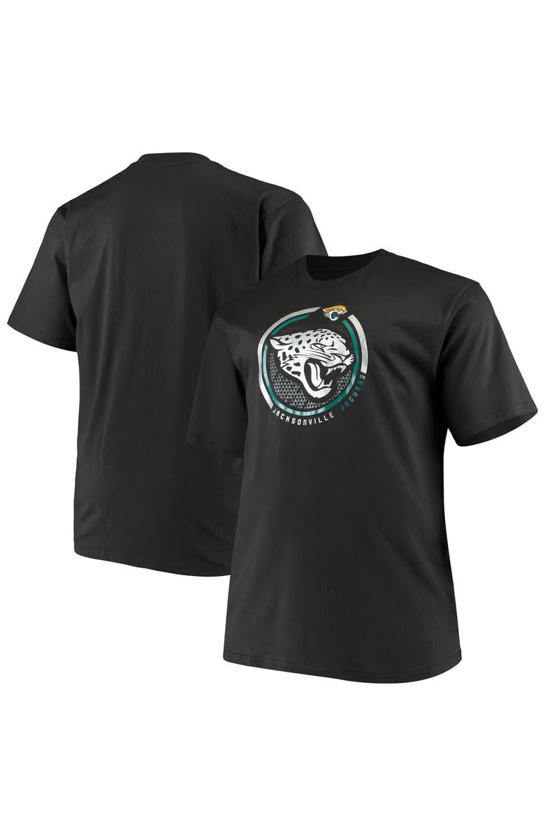 FANATICS Men's Fanatics Branded Black Jacksonville Jaguars Big & Tall Color Pop T-Shirt, Main, color, Black