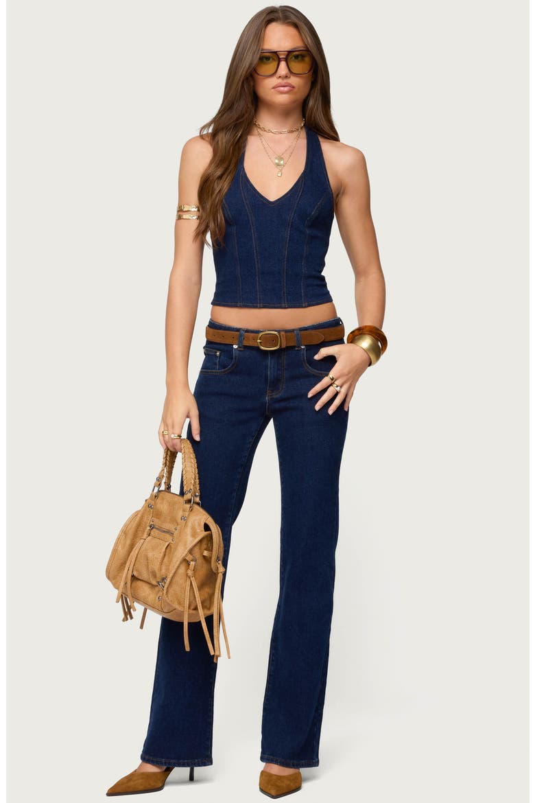 Jemima Low Rise Straight Leg Jeans, Alternate, color, DARK-BLUE-WASHED