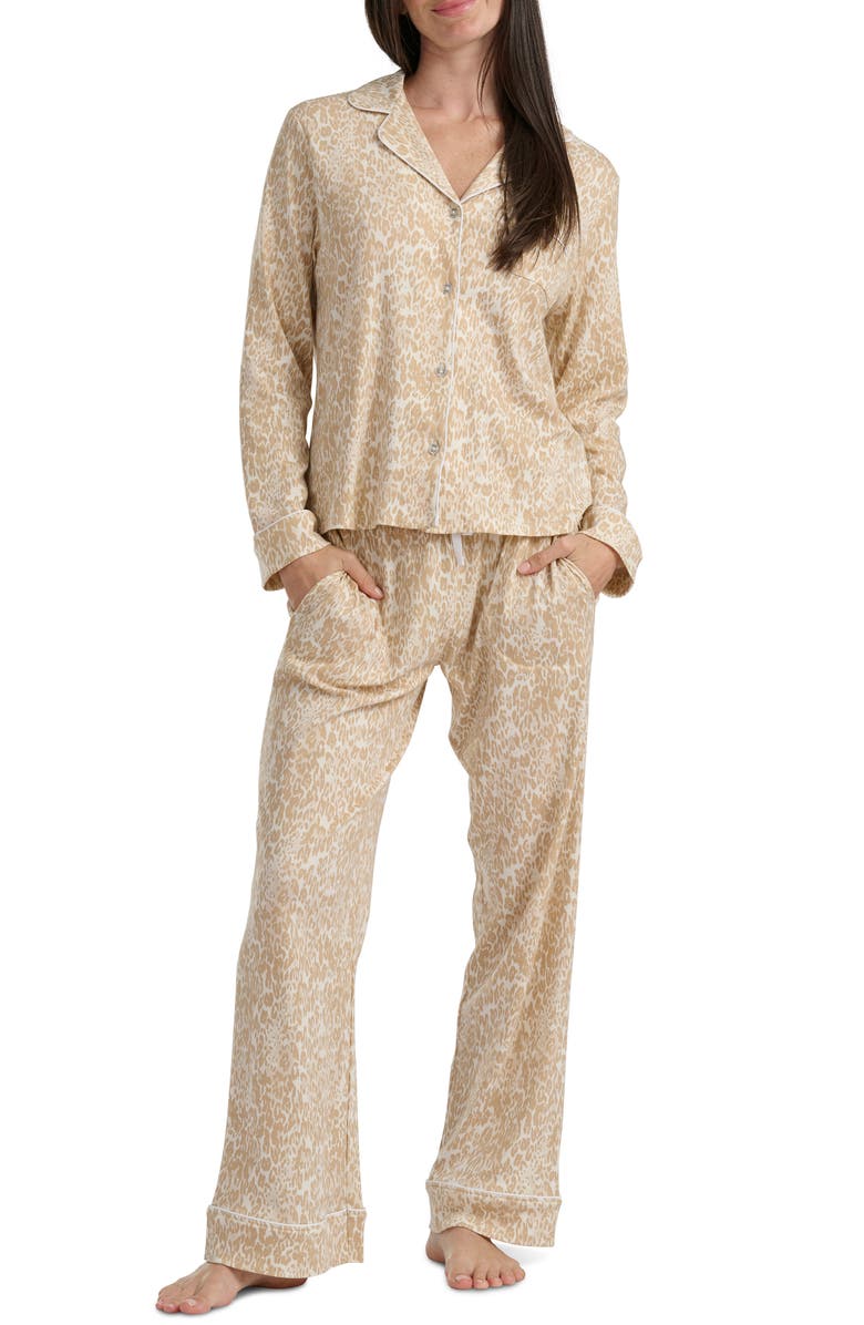 Splendid Knit Pajamas, Main, color, Tonal Animal