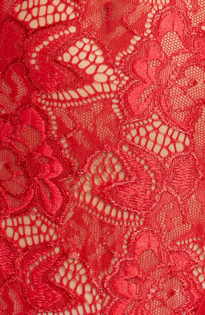 Oh La La Cheri Rosemarie Keyhole Lace Teddy, Alternate, color, 