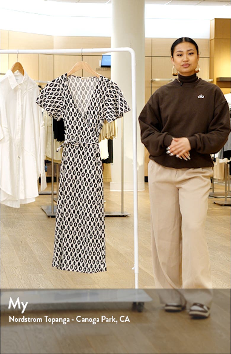 Emlyn Wrap Midi Dress, sales video thumbnail