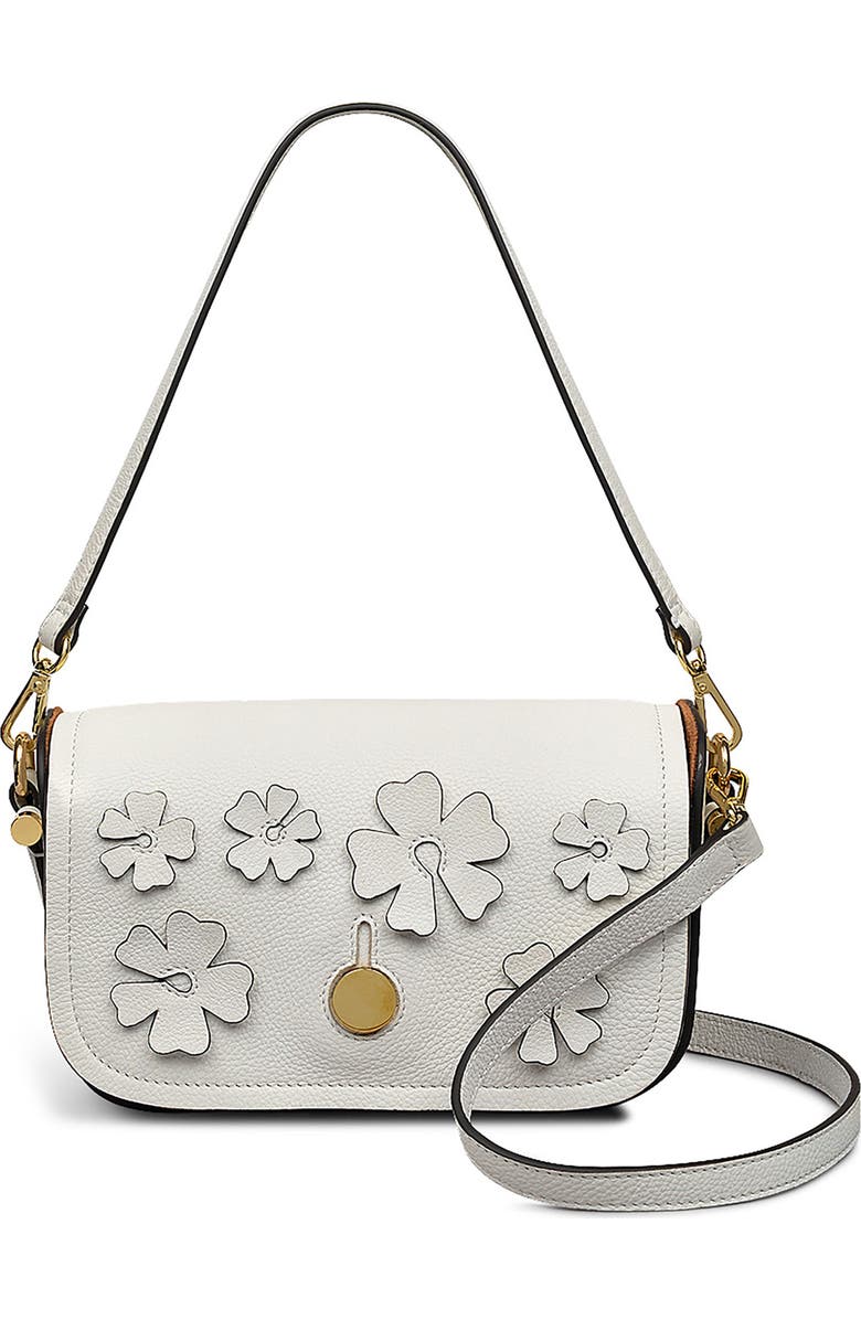 Radley Bathurst Mews Cutwork Floral Shoulder Bag, Main, color, Chalk
