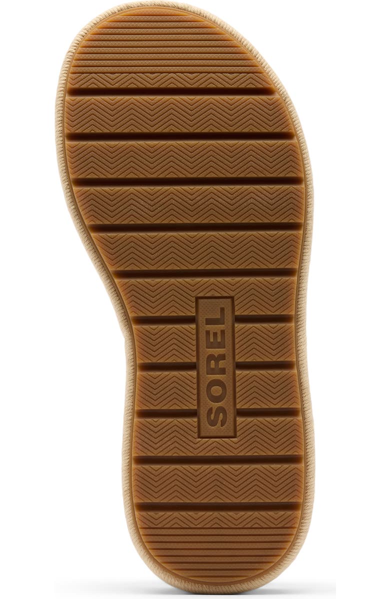 SOREL Sunpeak Ankle Strap Platform Sandal, Alternate, color, Black/ Gum 2
