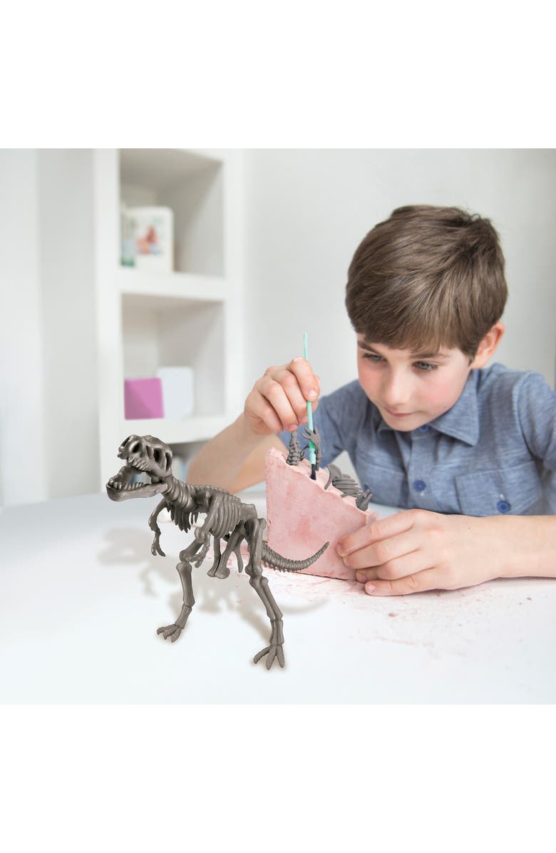 4M KidzLabs Dig A Dinosaur Skeleton, Tyrannosaurus Rex Kit, Alternate, color, Multicolored