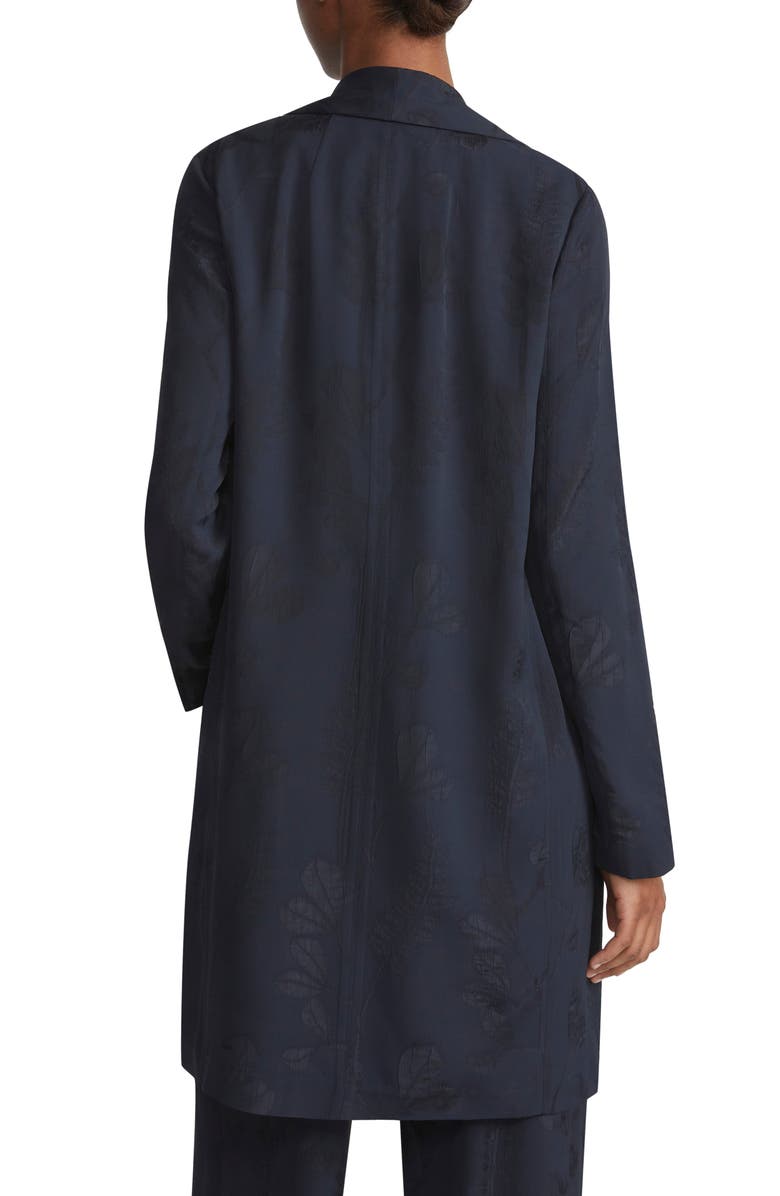 Lafayette 148 New York Floral Jacquard Shawl Collar Camel Hair & Silk Jacket, Alternate, color, 